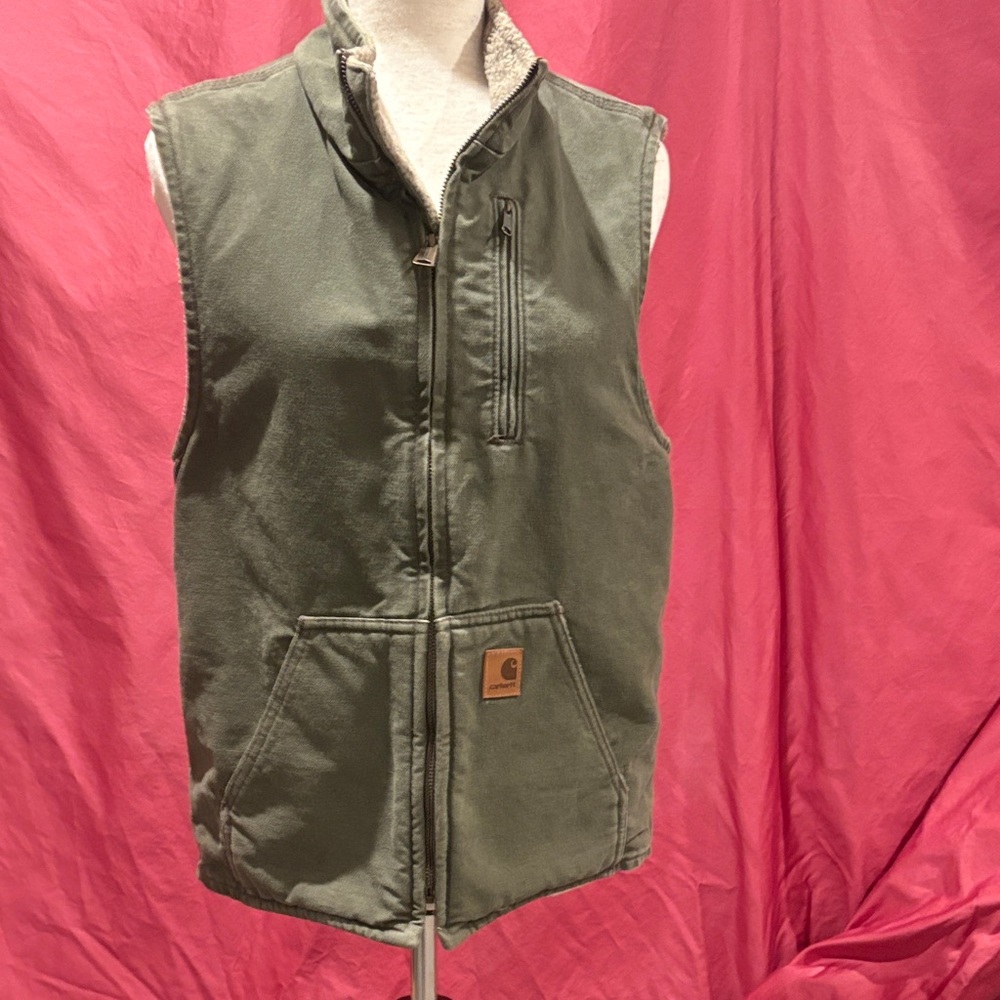 carhartt fleece lines vest